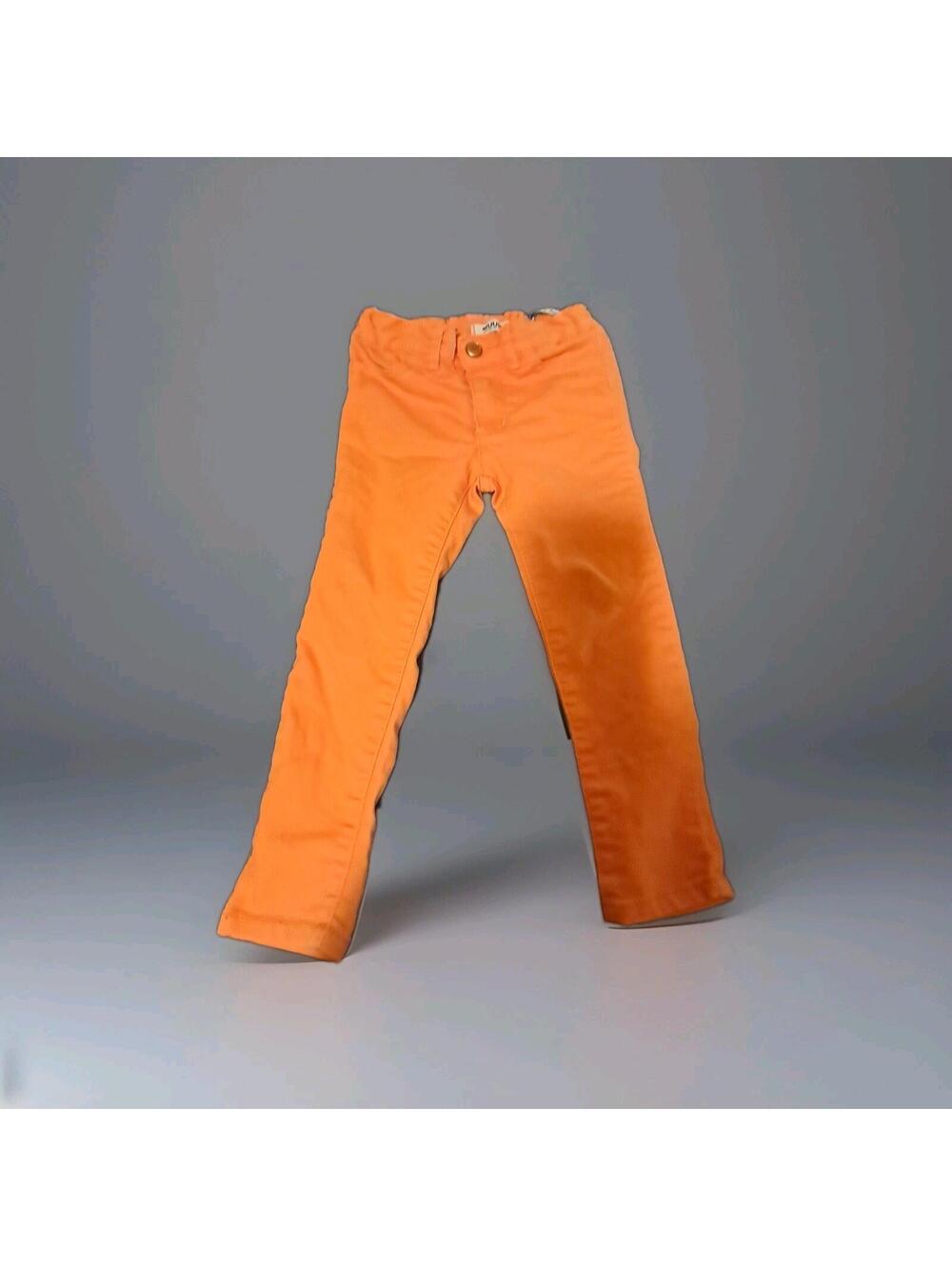 RUUM‎ Rare Orange Denim Boys 3y Jeans Pants Skinny Fit Adjustable Waist